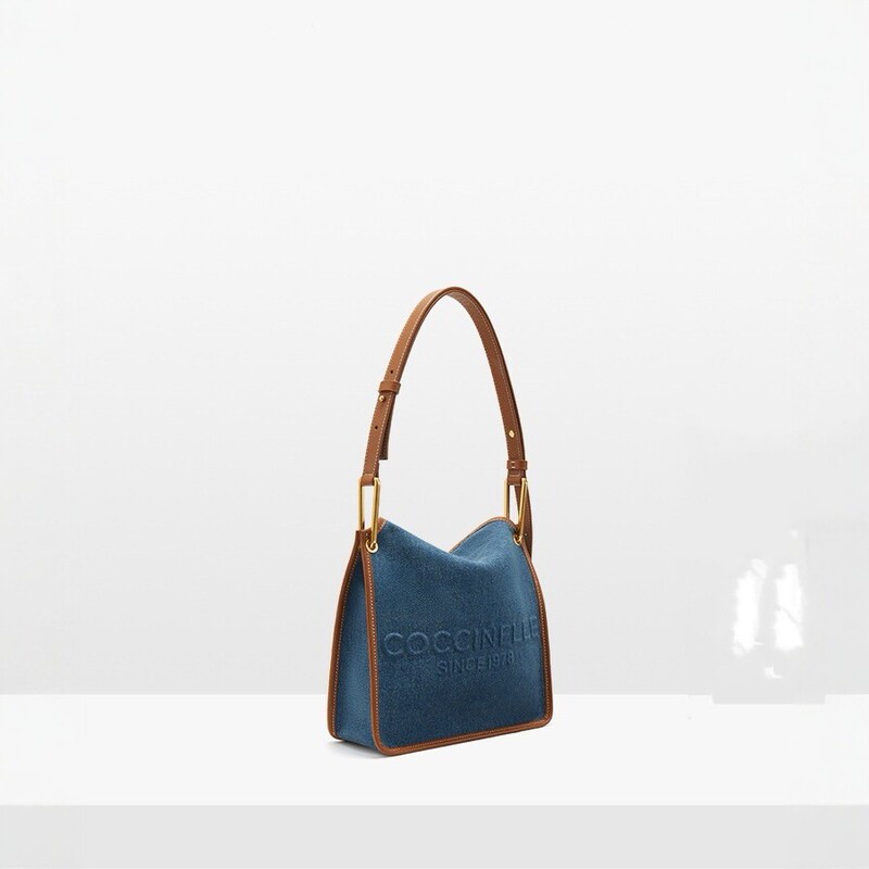Coccinelle New Denim Shoulder Bag for Women, Fashionable Light Luxury Crossbody Bag, Simple and Versatile Tote Bag Coccinelle New Denim Shoulder Bag for Women, Fashionable Light Luxury Crossbody Bag, Simple and Versatile Tote Bag