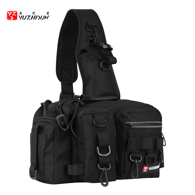 Bolsa de Pesca Lure de Hombro PVC Impermeable, Multifuncional para Pesca al Aire Libre