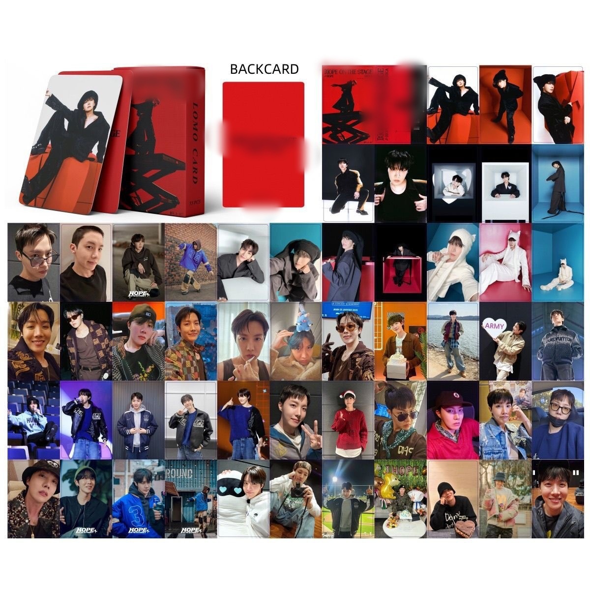 Cadena total, una gran cantidad de stock, 55 hojas de tinta BT SK IVE ATEEZ KPOP, estrellas coreanas alrededor de LOMO