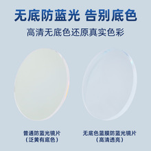 1.61无底超发水X6蓝膜防蓝光镜片韩国KOC树脂光学眼镜片近视散光