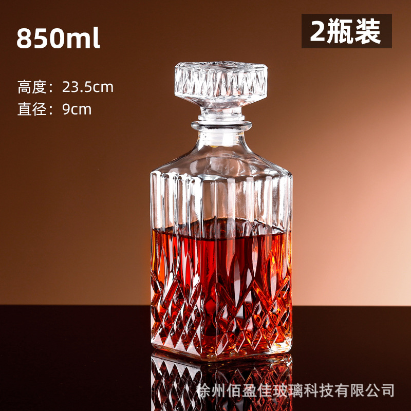 Botella de vino botella vacía de alta gama olla de vino botella de vino tinto de alta gama whisky licor medicina botella de vino con tapa Dispositivo de almacenamiento de vino europeo