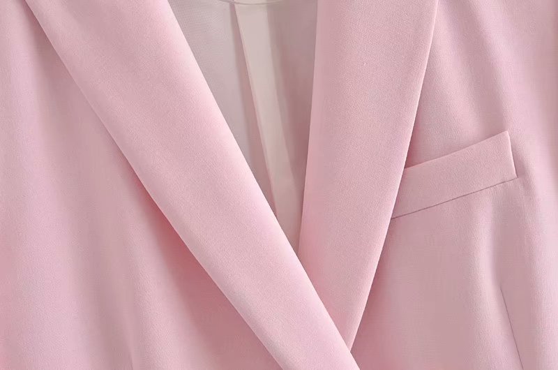 Pink double buttoned blazer NSAM49522