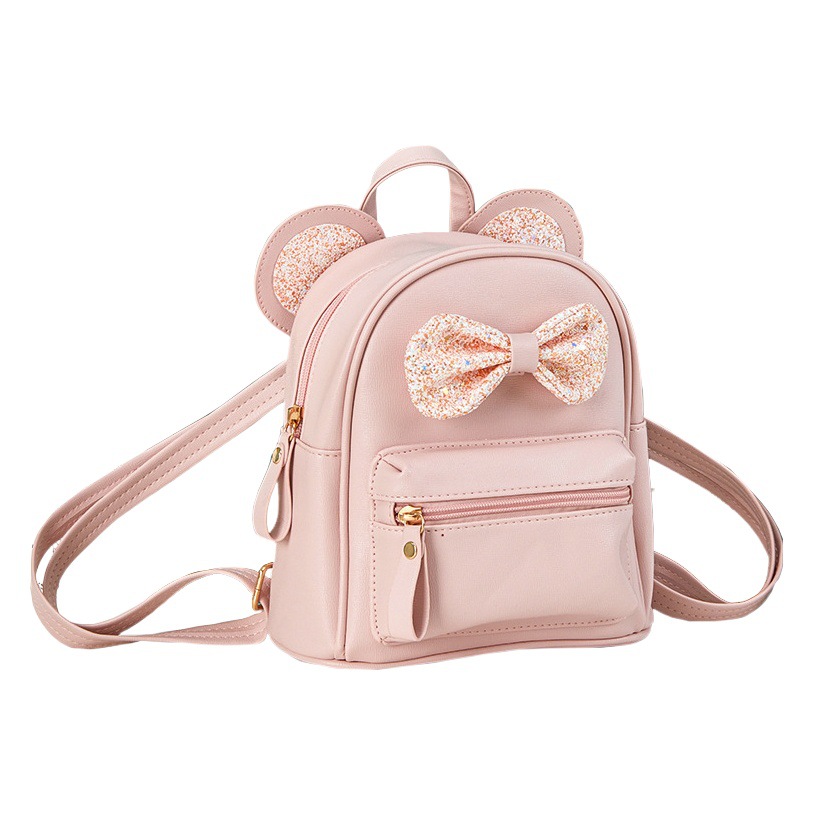 Little Girl Fashion Cute Multi-function Backpack Children Travel Out Bow Kindergarten Baby Backpack