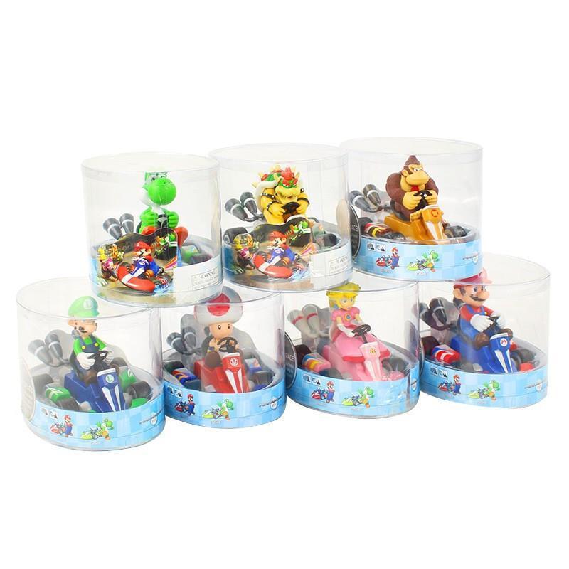 スーパーマリオフィギュアおもちゃマリオプルバックカーヤシドラゴンルイージモデルおもちゃゲーム周辺機器|undefined