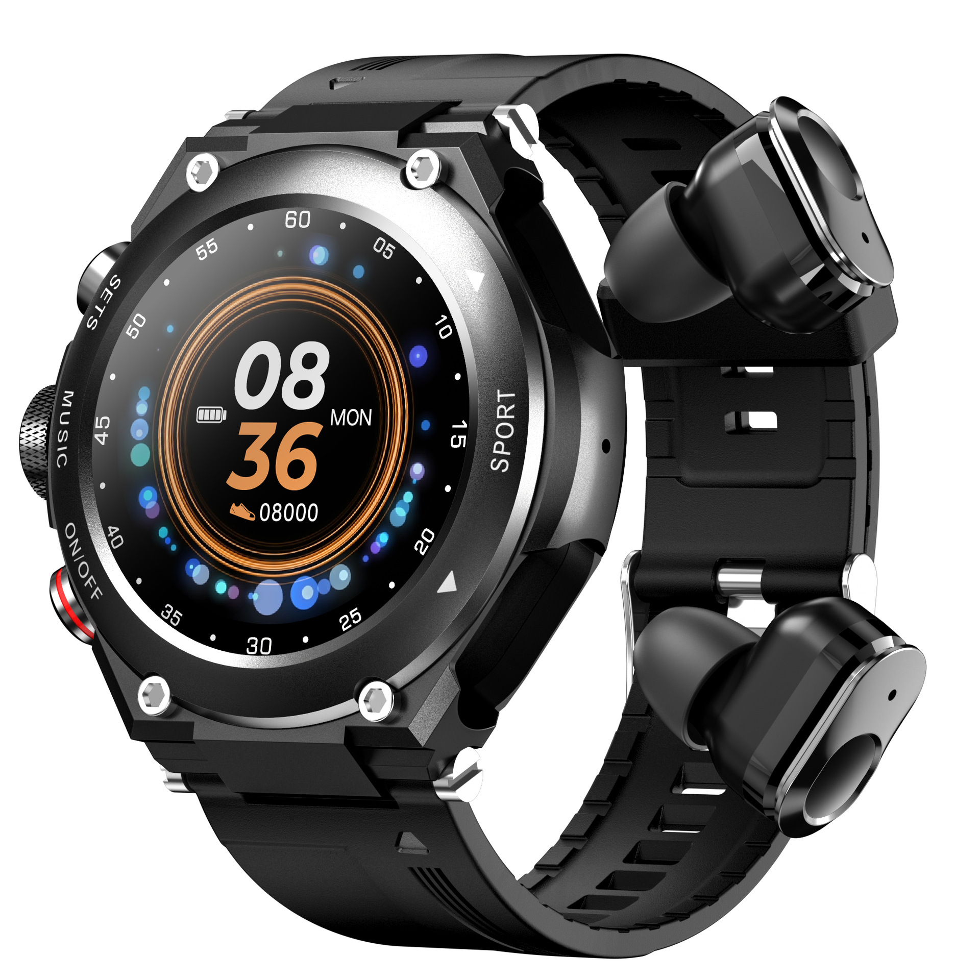 New T92 smart watch 2-in-1 TWS Bluetooth...