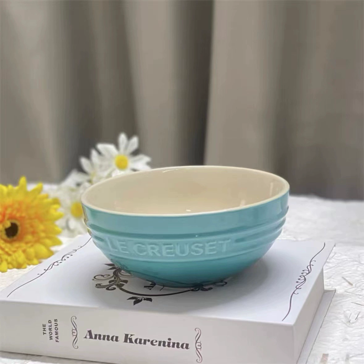 Le Creuset 15 см миска для лапши/рисa — французская посуда в ярких цветах, набор с подарочной упаковкой