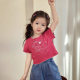 Girl's Cute Summer New Arrival Baby Girl's Fashion Alphabet Top Children's Bear Printed Base Shirt T-Shirt Sweet