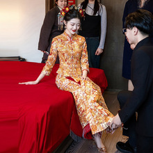 秀禾服婚服2025新款新中式秀禾服新娘结婚嫁衣高级感重工褂皇夏季