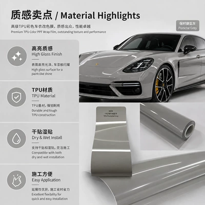 Factory Wholesale in Stock, Auto Color Change Film