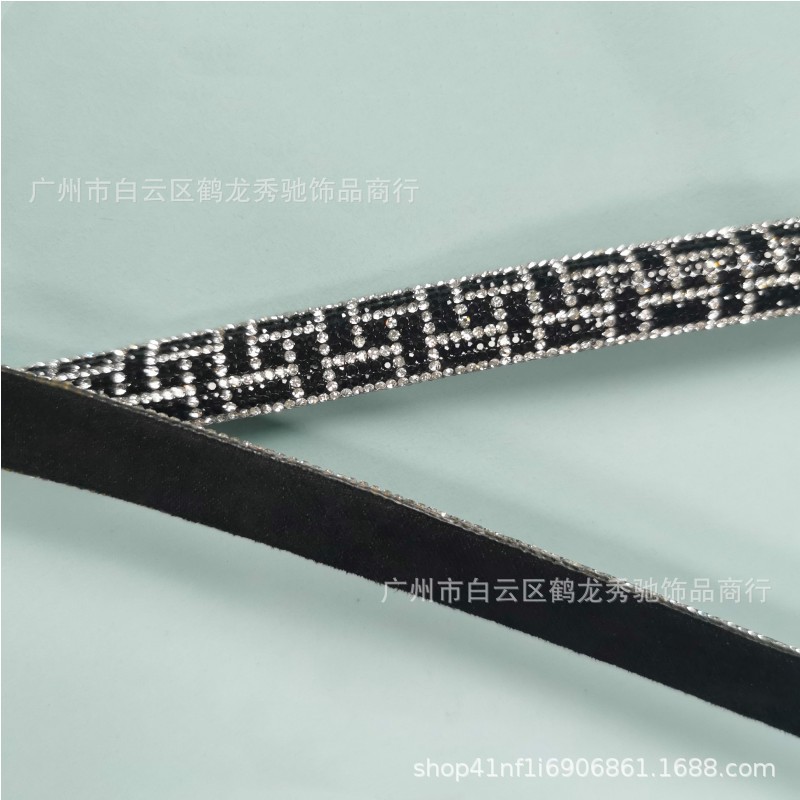 厂家直销 烫钻半圆条 鞋饰配饰配件 水钻套色 雪花三角四边形抽条