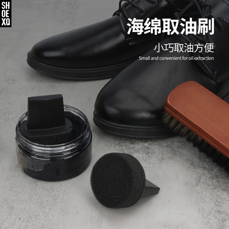 工厂直销海绵取油刷皮鞋上油清洁刷鞋小巧便携海绵鞋擦除尘现货