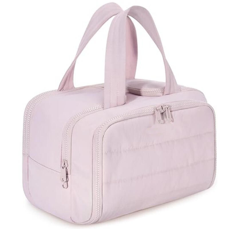 Customized Multifunctional Travel Toiletry Bag Lightweight Open Fluffy Storage Bag Toiletry Set Storage Portable Cosmetic Bag