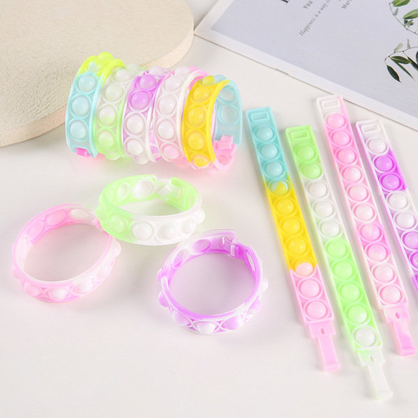 Silicone rainbow bracelet