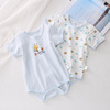 Japanese summer thin children's cotton bodysuit suitable for men and women girl's, with short sleeve