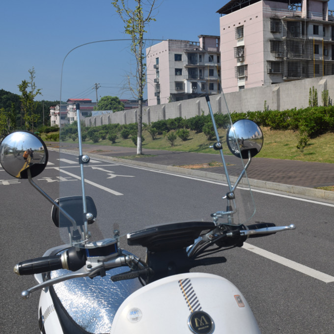Electric Vehicle Front Windshield Tempered Glass Battery Pedal Type Motorcycle Windshield Glass High Definition Front Windshield