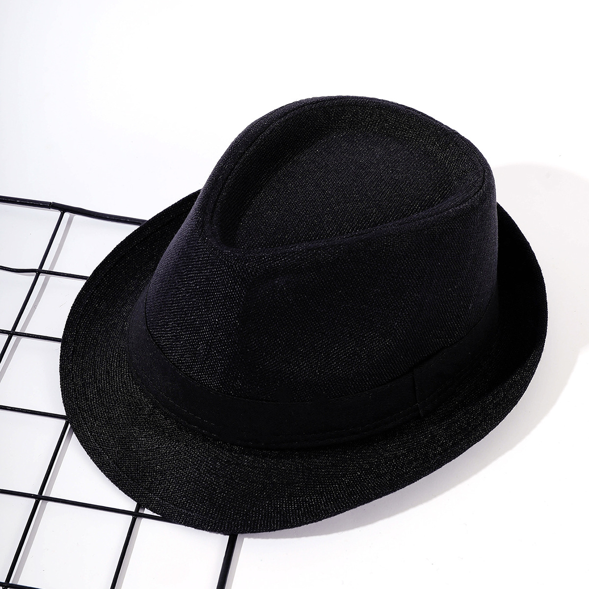Top sombrero hombres moda primavera y verano estilo coreano etapa rendimiento Jazz sombrero hombre de mediana edad sombrero negro pequeño ala pequeña sombrero superior