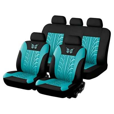 Universal seat cover, Cross-Border Foreign Trade Butterfly - mint-green-2-piece-set-front-single-seat
