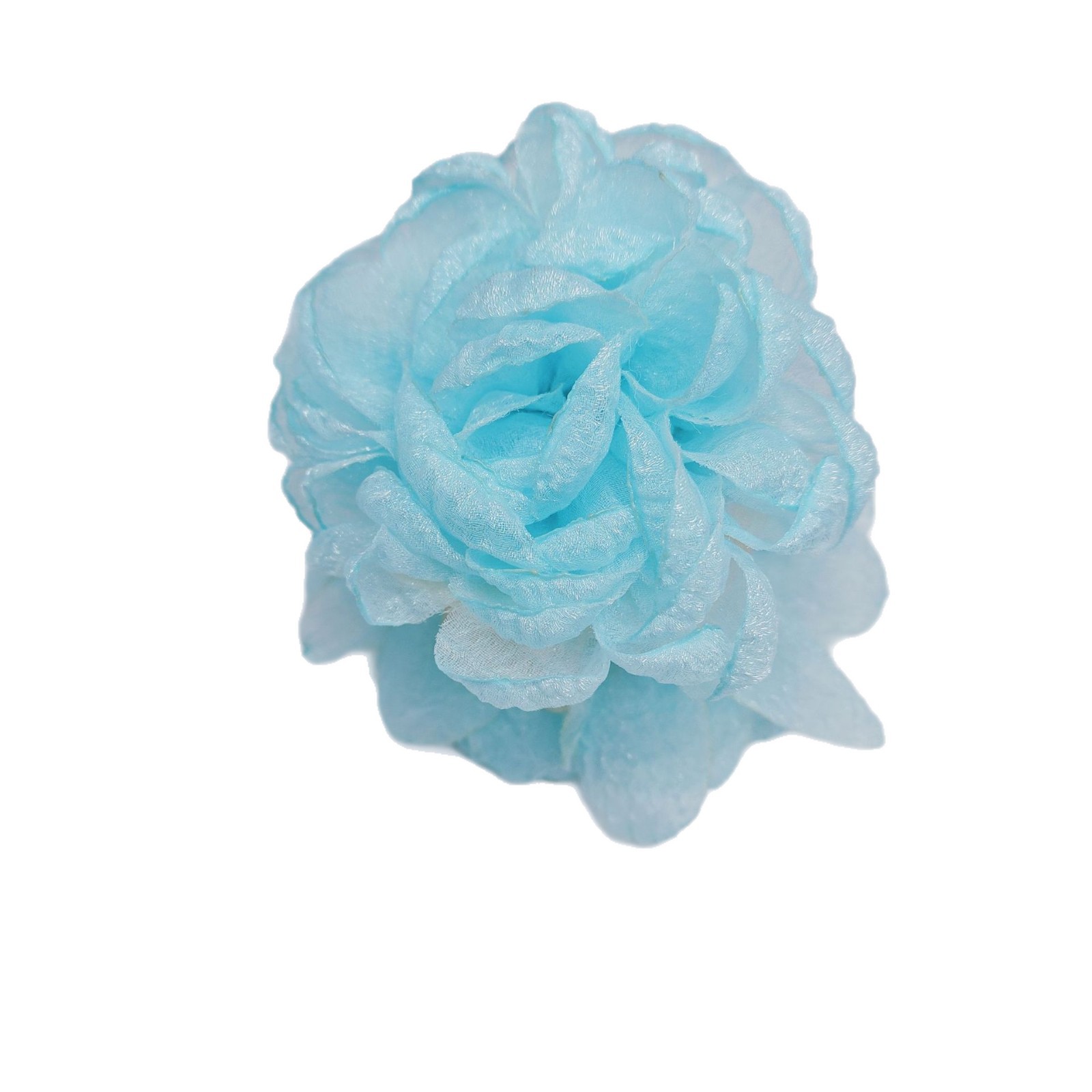 Francés Super Hada tridimensional Rosa flor clip hembra verano Hada espalda Cabeza updo tiburón clip tocado flor