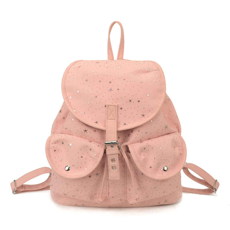 Mochila simple de gran capacidad para mujeres 2026 primavera nueva moda viaje mochila casual mochila universitaria simple