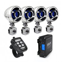 SHARK 摩托车音响4声道大功率外置功放多功能蓝牙12V 音响6800N97