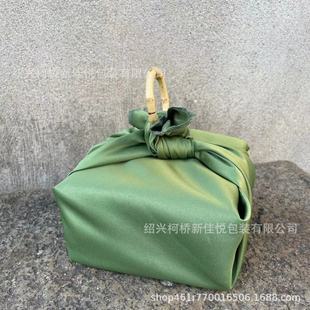 Green Ball packing box wrapping cloth green bean cake dessert gift box decorative cloth square towel Dragon Boat Festival zongzi packing towel