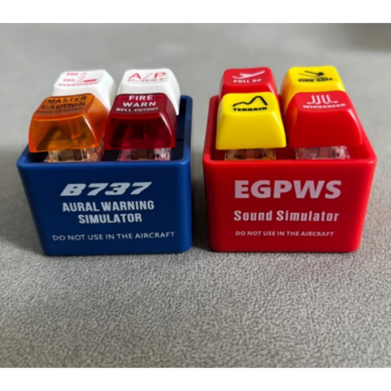 New Cross-Border Egpws Warning Sound Simulator Pilot and Crew Alarm Keychain Pendant