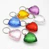 Acrylic keychain, pendant heart-shaped for beloved heart shaped with zipper, wholesale, Birthday gift