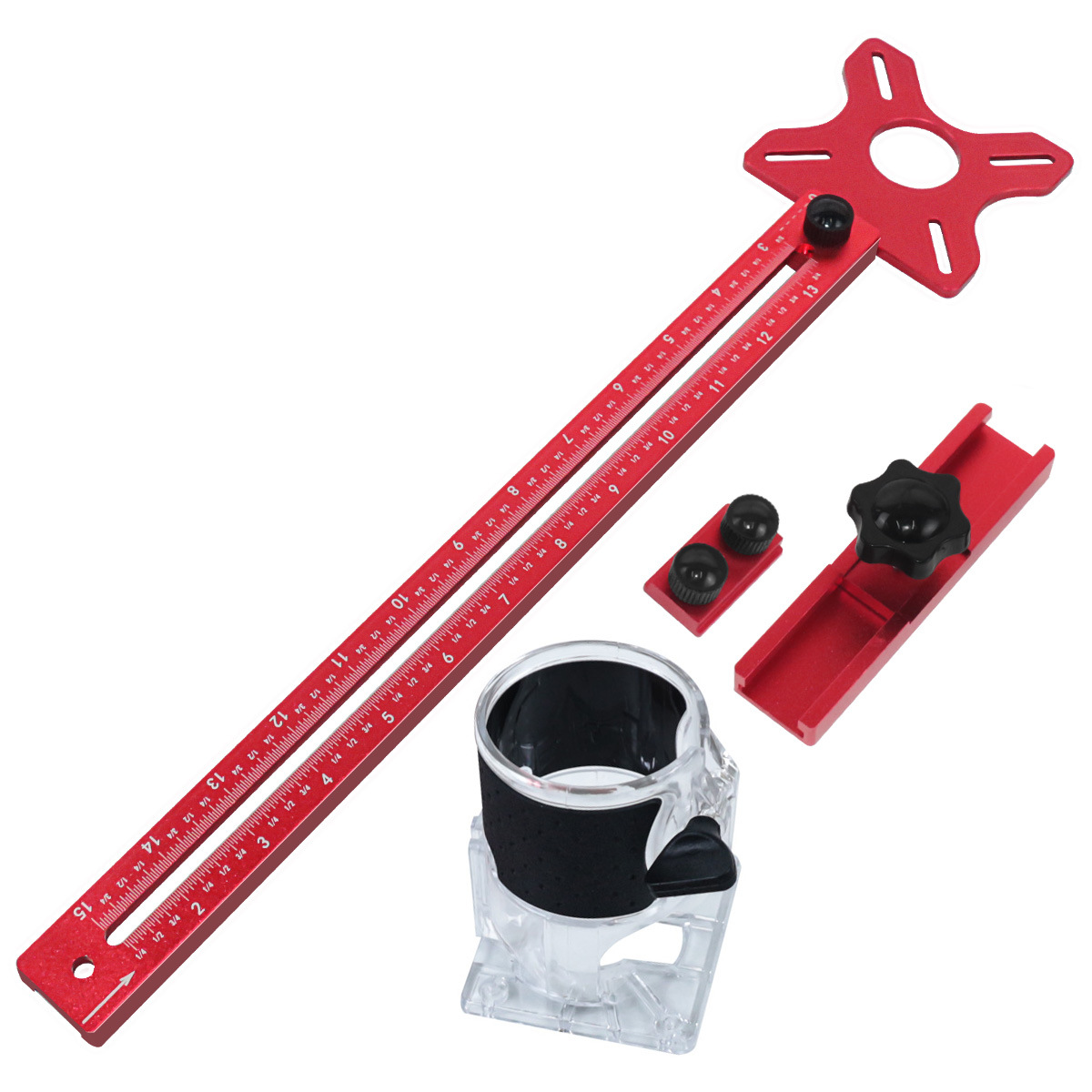 Base Cortadora de Círculos para Fresadora de Aleación de Aluminio CNC, Alargado, para Hogar