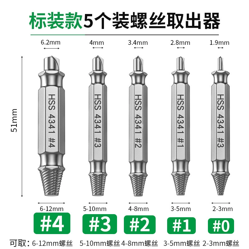 丝器滑丝取出断头倒万能丝器生锈螺丝滑丝攻取断丝取出器滑牙锥丝