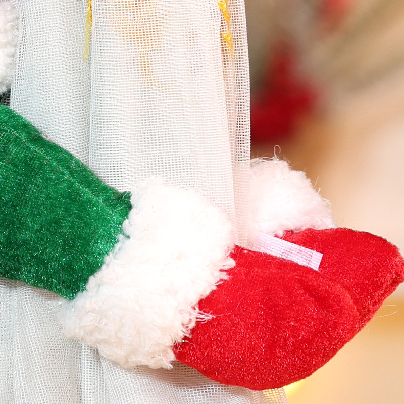 Fermaglio per tende a forma di elfo natalizio decorazione casa_voghion.com