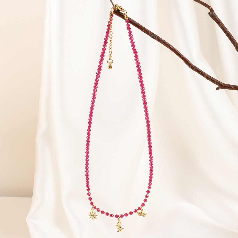 20g Weight Necklace Classification 1 Piece Quantity Travel Occasion Alloy, Agate Material Heart Shape Pattern Women's Gender Beaded Design Ethnic Style, Bohemian Style Ethnic Style Bohemian Heart Shape Alloy Agate Necklace In Bulk 29