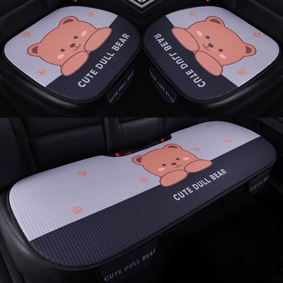 Seat cushion, seat cover – and Breathable - lian-lian-lian-beargray-five-seat-three-piece-set