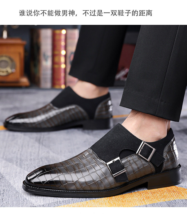 Giày lười nam da siêu sợi mũi nhọn, đế cao su mềm, thoáng khí, phong cách công sở — Giày bệt màu nâu, Giày bệt màu vàng, Giày bệt màu xanh, Giày bệt màu xám chi tiết 22