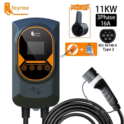 European Standard Fast Charging Outdoor Elektrikli avtomobil şarj stansiyaları - european-standard-wall-hanging-pile-11kw