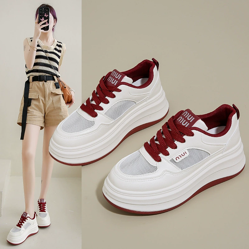 2025 Маленькие белые туфли Летняя новая корейская версия ins школьницы повседневная интернет-кроссовки уличный HB803-1