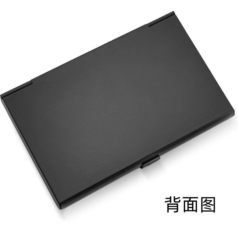 片面貼り無垢材超薄型アルミ合金名刺入れ木目金属名刺入れ赤木カード入れビジネスギフト