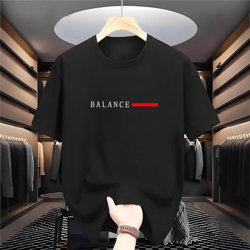 Summer Mesh Short-Sleeved T-Shirt for Men, Loose Casual Design, Letter Printing, Simple and Versatile Half-Sleeved T-Shirt Summer Mesh Short-Sleeved T-Shirt for Men, Loose Casual Design, Letter Printing, Simple and Versatile Half-Sleeved T-Shirt