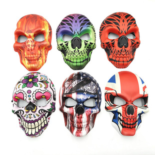 Mexico Day of the Dead Ghost Day Skull Digital Print Horror Mask cos Carnival Ball Decorative Atmosphere Mask
