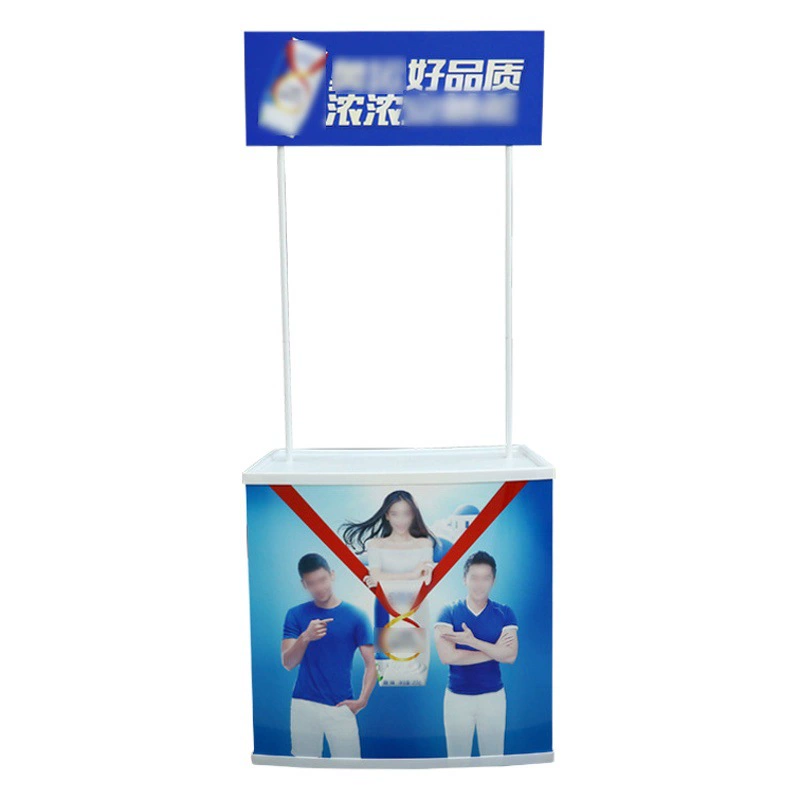 ПП рекламный стол пластиковая будка витрина изогнутый складной блистер супермаркет литой дегустационный стол стол стол для дегустации стол прокручивания