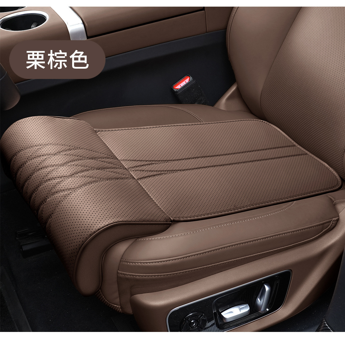 Car seat cushion with integrated leg rest, extended leg support for car seats, suitable for all seasons, single-piece rear seat comfortable footrest cushion