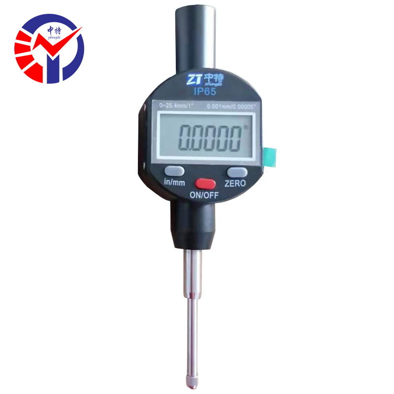 IP65数显千分表0-25.4mm防水防油 LCD液晶屏显示工业级数显指示表