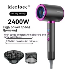 Merioec Home Hair Dryer High Power Salon Ionic Cold Hot Wind Hair Dryer