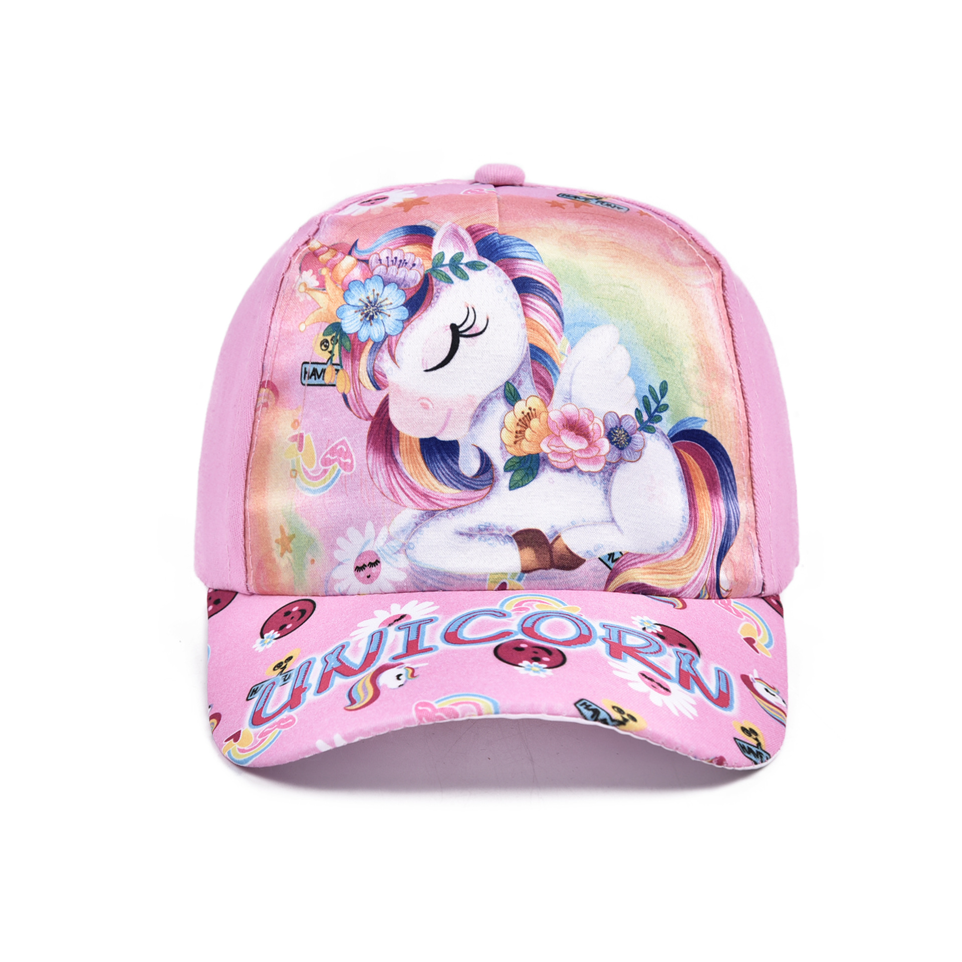 핑크 플라워 유니콘-어린이용 디지털 프린트