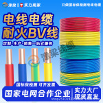绝缘耐火BV电源线4/6/10平方电线电缆国标纯铜家装开关插座电缆线