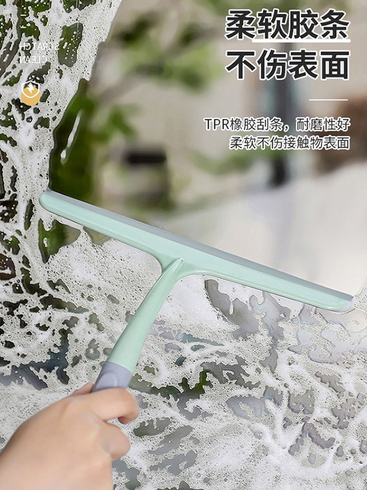 Limpiador de ventanas de vidrio limpiador de ventanas de doble cara rascador de vidrio hogar herramientas de limpieza especiales