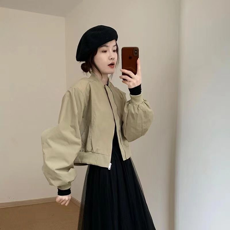 气质时尚小个子棒球服2025秋新款韩版显瘦设计短款百搭上衣外套女|undefined