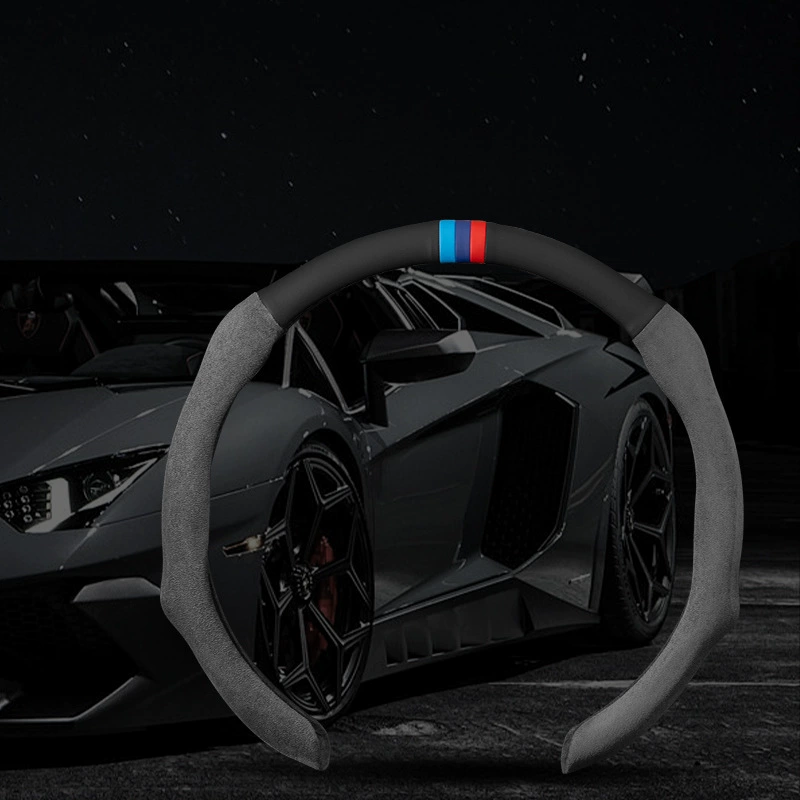 Чехол на рулевое колесо для BMW подходящий под 3 серии 5 серии 4 серии 6 серии 7 серии X1X3X4X5X6X7 ix3 i3, рукоятка из меха