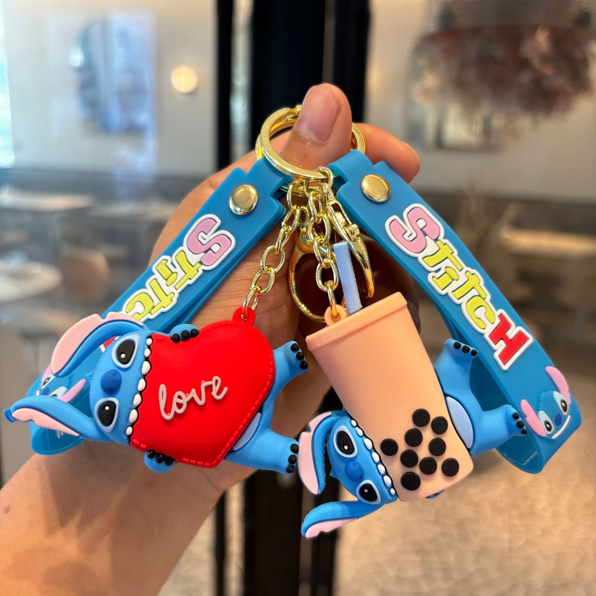 Cruce fronterizo Steely Keychain muñeca adorable pareja mochila colgante creativo coche atrapar bebé pequeño regalo al por mayor