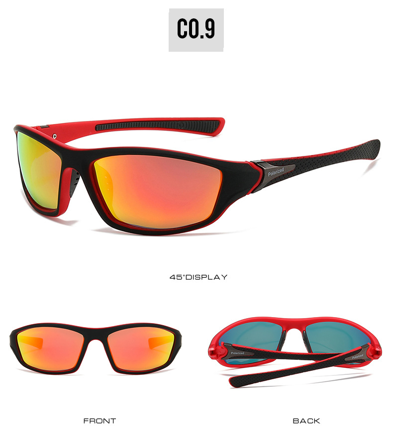 72g Weight Full Frame Glasses Structure Sunglasses Classification Tac, UV400 Protection Lens Material Biker Glasses Style Travel Occasion Color Block Pattern All Seasons Season Unisex Gender Casual Style Grey, Black Color Casual Color Block Tac UV400 Protection Biker Full Frame Men's Sunglasses 15