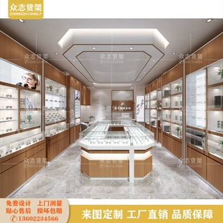 眼镜店展示柜烤漆实木组合眼镜柜台多层展柜墨镜柜台太阳眼镜货架